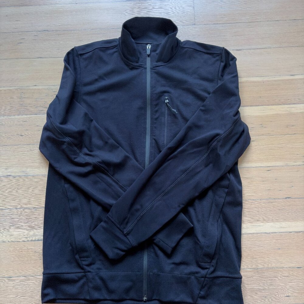 Mack Weldon Atlas Jacket Men’s Size Small Black Lightweight Full Zip Performance
